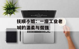 抚顺小姐：一座工业老城的温柔与倔强