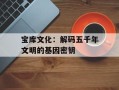 宝库文化：解码五千年文明的基因密钥