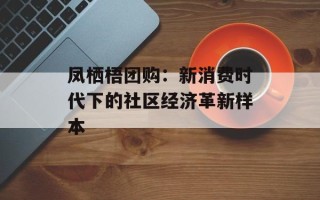 凤栖梧团购：新消费时代下的社区经济革新样本