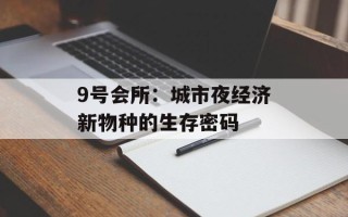 9号会所：城市夜经济新物种的生存密码