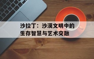 沙拉丁：沙漠文明中的生存智慧与艺术交融