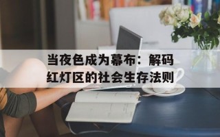 当夜色成为幕布：解码红灯区的社会生存法则