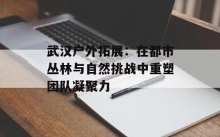 武汉户外拓展：在都市丛林与自然挑战中重塑团队凝聚力