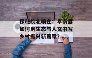 探秘皖北粮仓：阜南县如何用生态与人文书写乡村振兴新篇章？