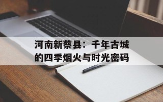 河南新蔡县：千年古城的四季烟火与时光密码