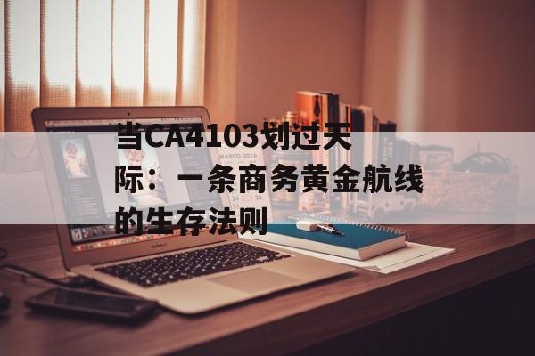 当CA4103划过天际：一条商务黄金航线的生存法则-第1张图片-